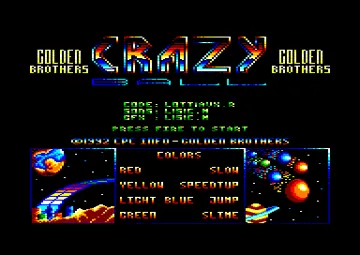 Crazy Ball (F) (1992) [CPC Infos] (Trainer) screen shot title